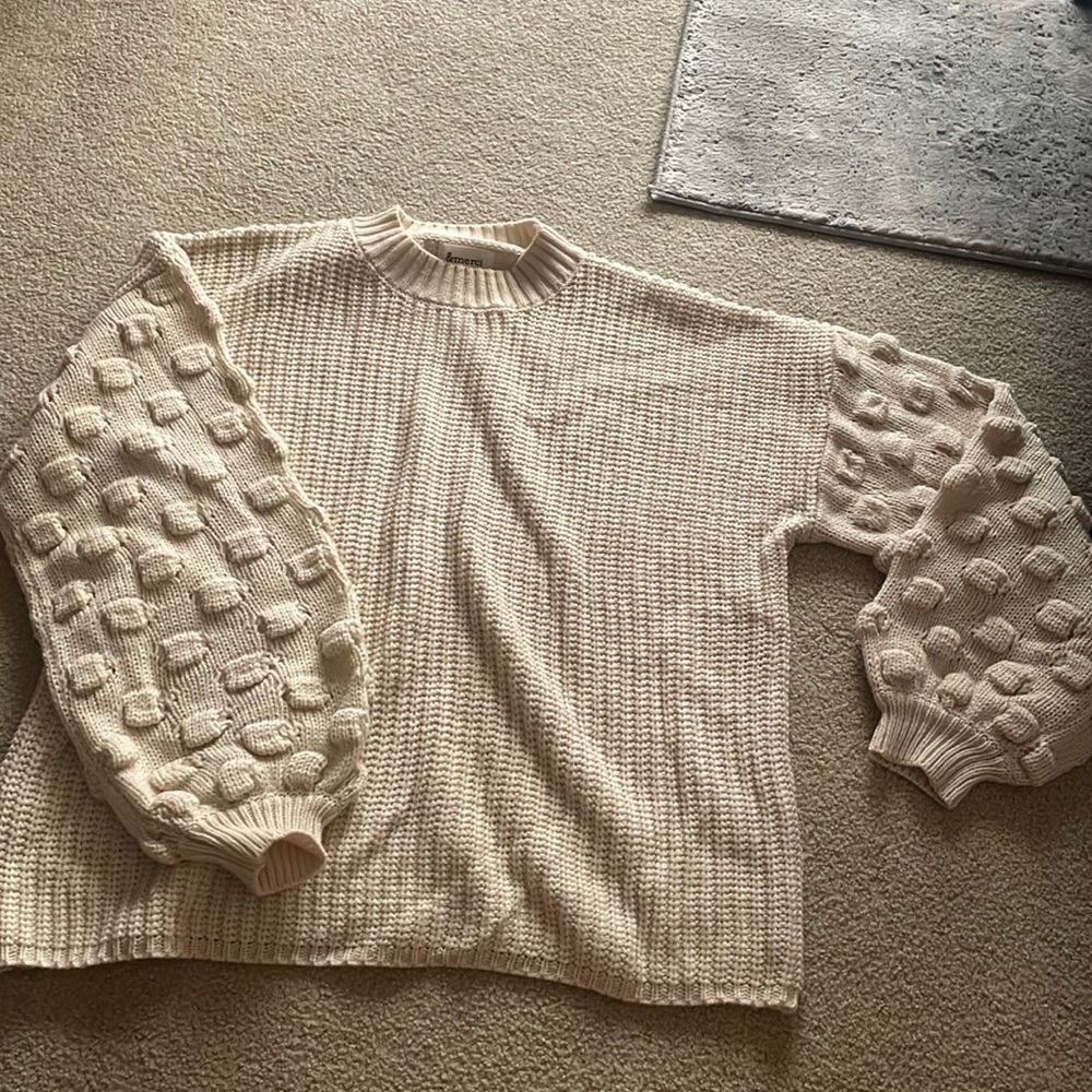 Detail-sleeve Sweater